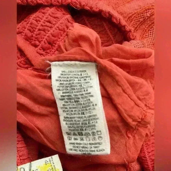 Free people Embroidered Short Coral Size XS - Picture 4 of 5